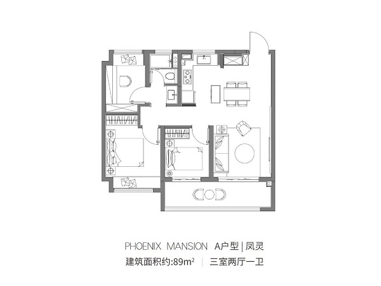 鳳起云臺(tái)的戶型圖