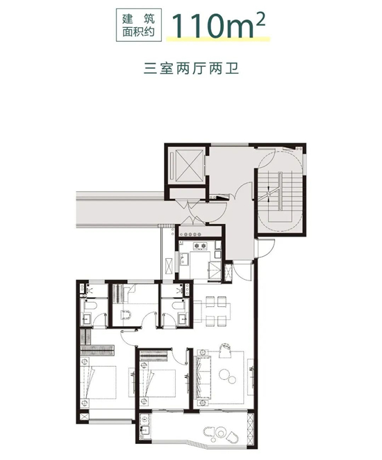 中海觀江樾的戶型圖