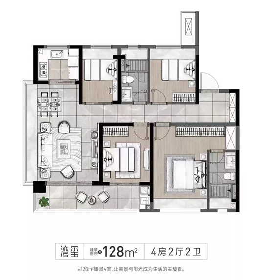 越江時(shí)代的戶型圖
