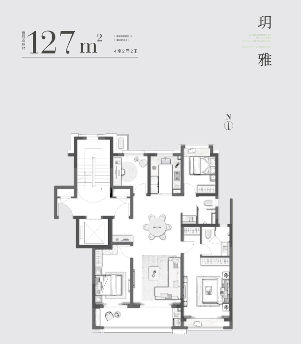 星葉半山玥府戶(hù)型圖