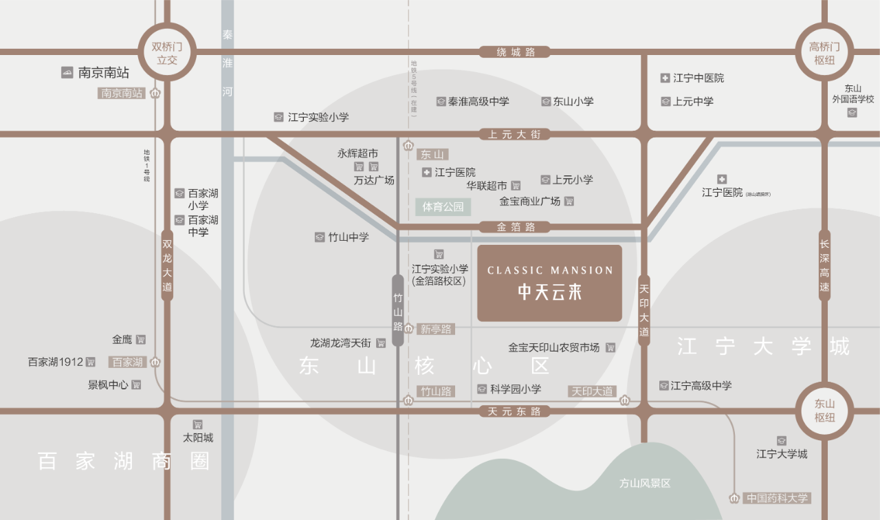 中天云來的區(qū)位圖