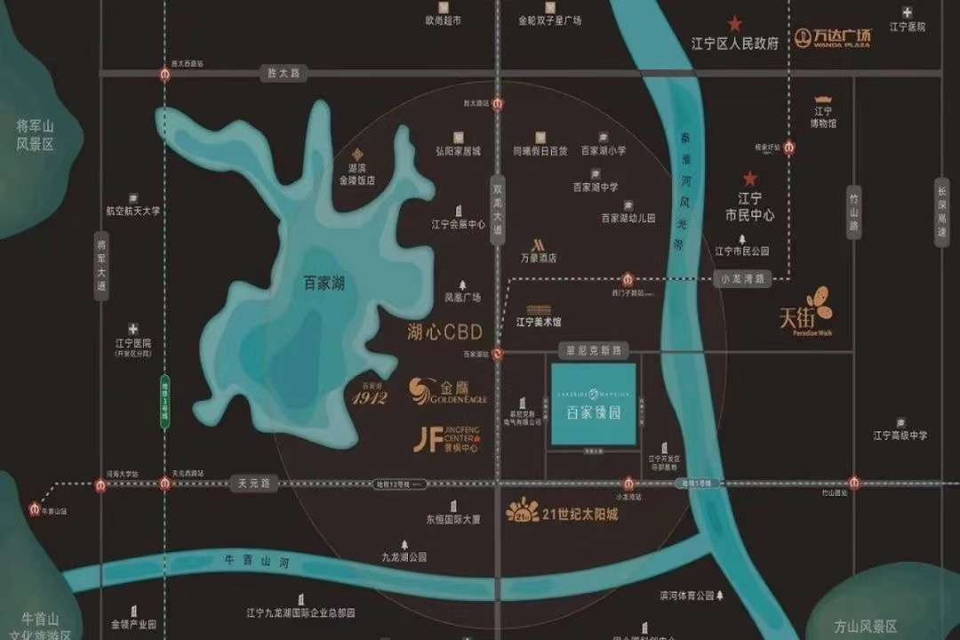 百家臻園的區(qū)位圖