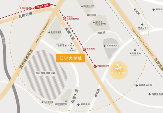 偉星萬科四季光年的區(qū)位圖