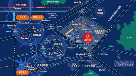 雅居樂(lè)雅郡蘭庭的區(qū)位圖