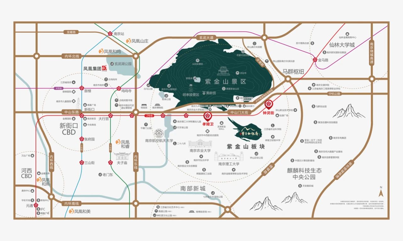 紫金和旭府的區(qū)位圖