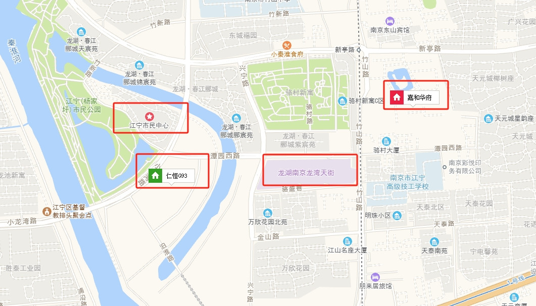 仁恒龍灣區(qū)位圖