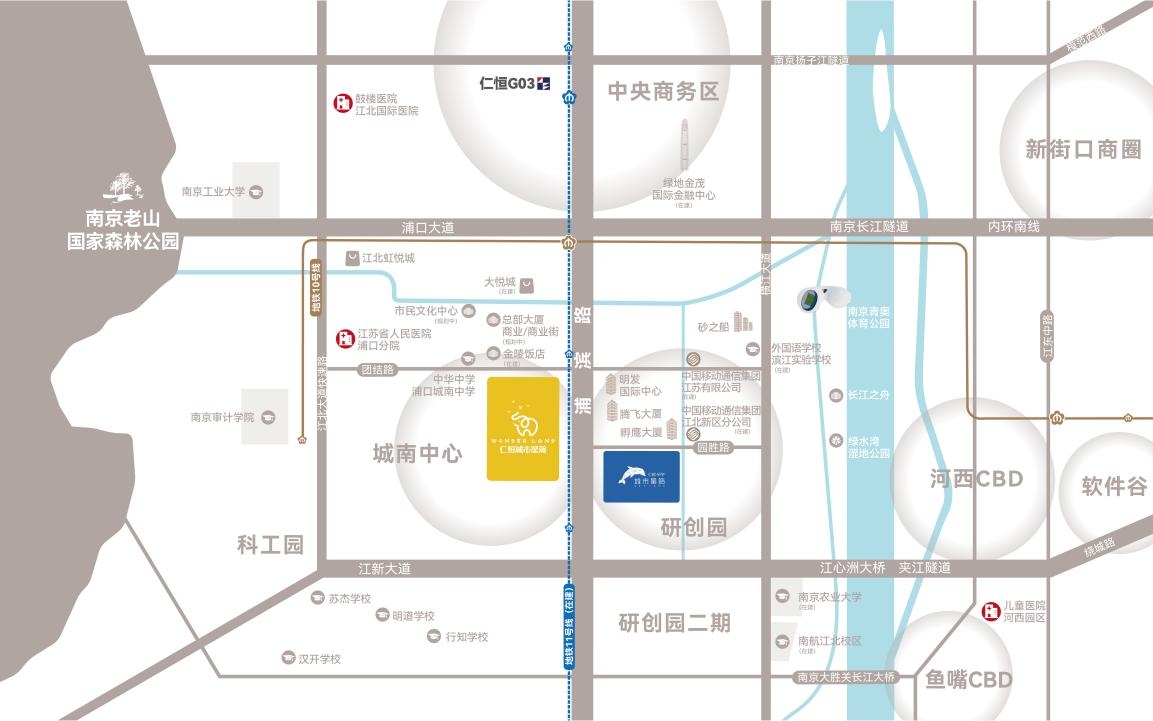 仁恒城市星瀚區(qū)位圖
