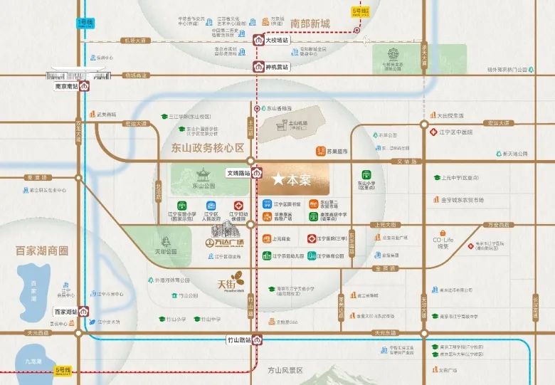 中建東山樾府區(qū)位圖