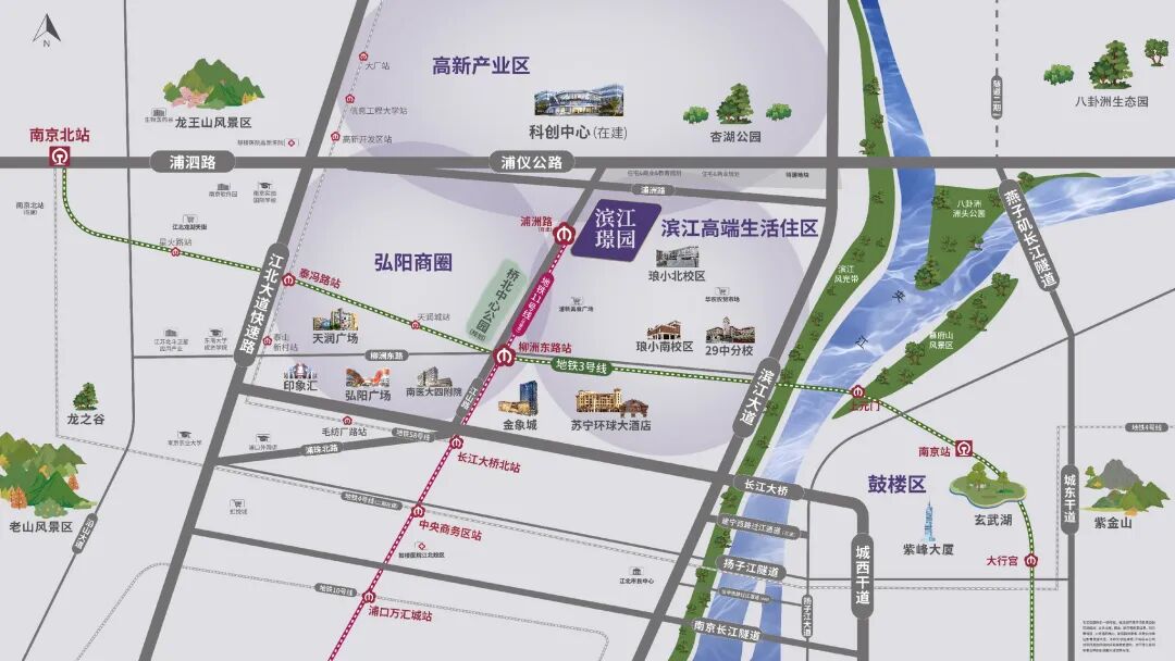 濱江璟園區(qū)位圖